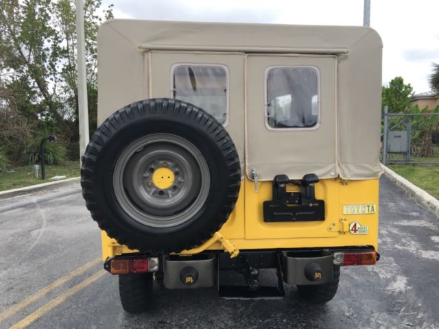 1978 Yellow Toyota FJ Cruiser Convertible