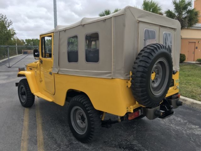 1978 Yellow Toyota FJ Cruiser Convertible