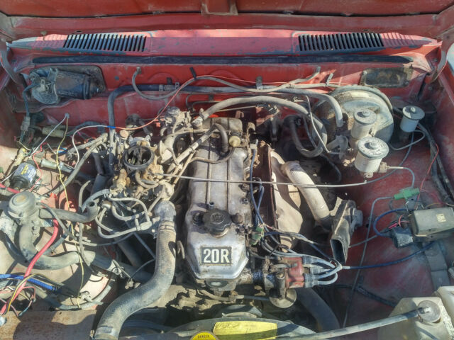 1978 Red Toyota Hilux Standard Cab Pickup