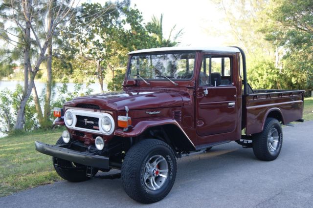 1978 Burgundy Toyota Land Cruiser PICK UP