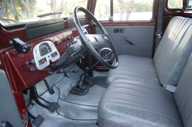 1978 Burgundy Toyota Land Cruiser PICK UP