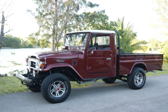 1978 Burgundy Toyota Land Cruiser PICK UP