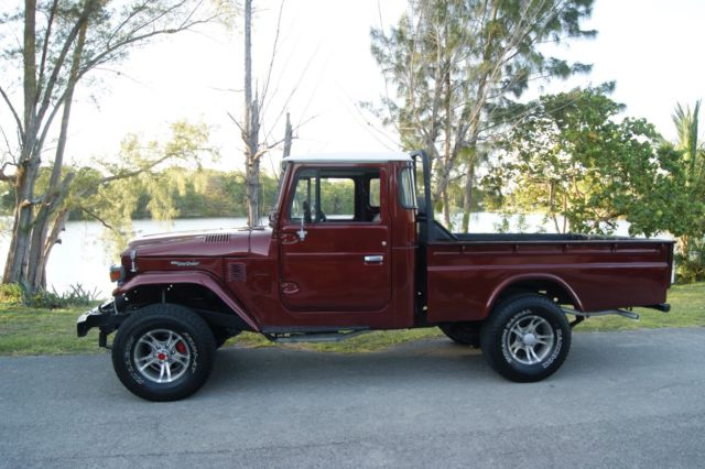 1978 Burgundy Toyota Land Cruiser PICK UP