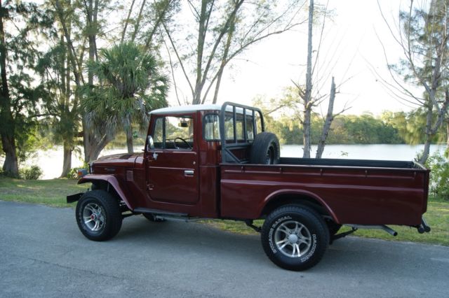 1978 Burgundy Toyota Land Cruiser PICK UP