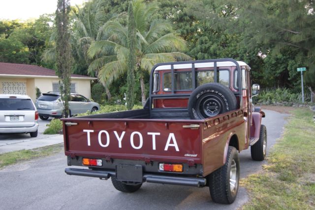 1978 Burgundy Toyota Land Cruiser PICK UP