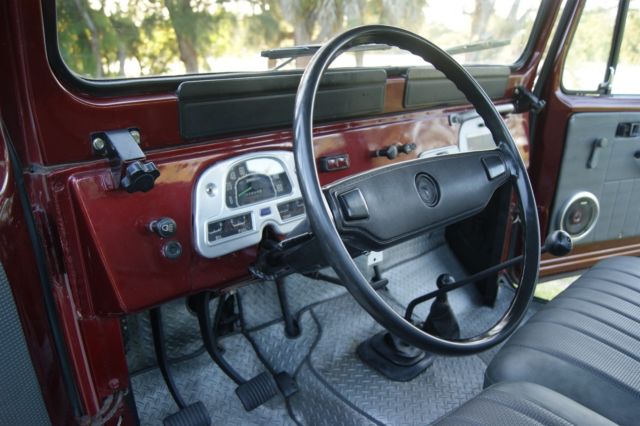 1978 Burgundy Toyota Land Cruiser PICK UP