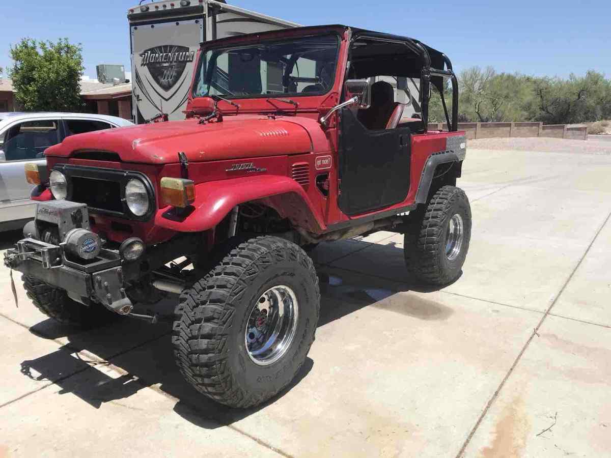 1978 Red Toyota Land Cruiser SUV