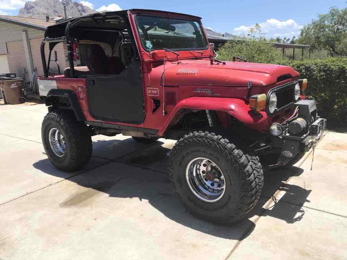 1978 Red Toyota Land Cruiser SUV