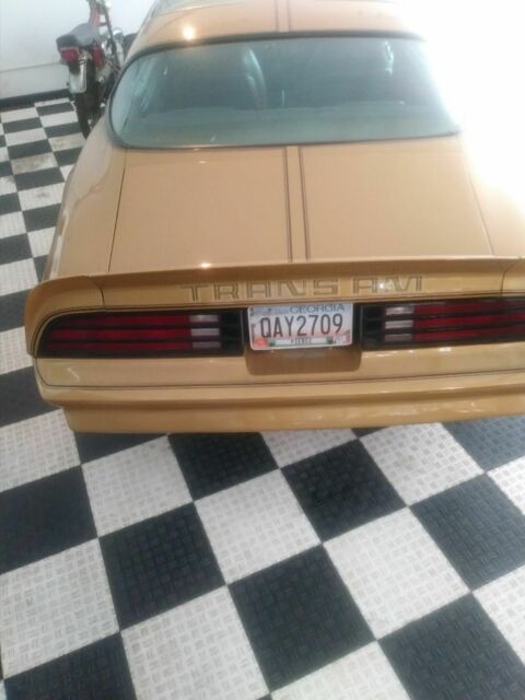 1978 Gold Pontiac Trans Am Fastback