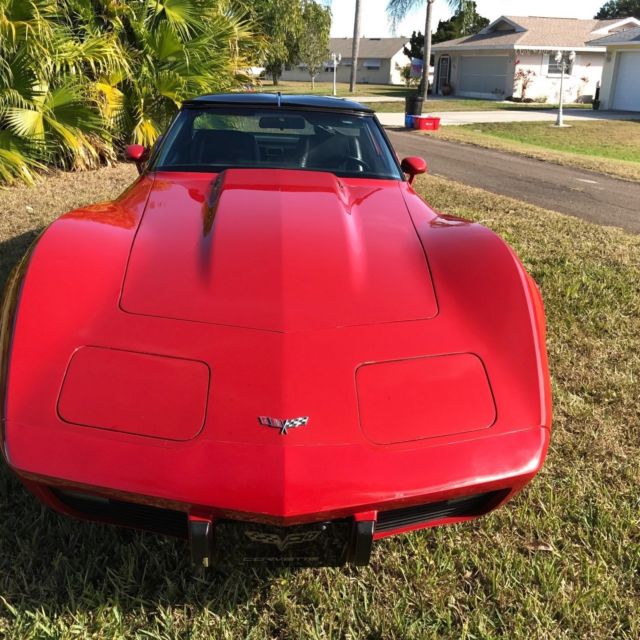 1979 red 75w special order Chevrolet Corvette T-top Stock & Acrylic optional