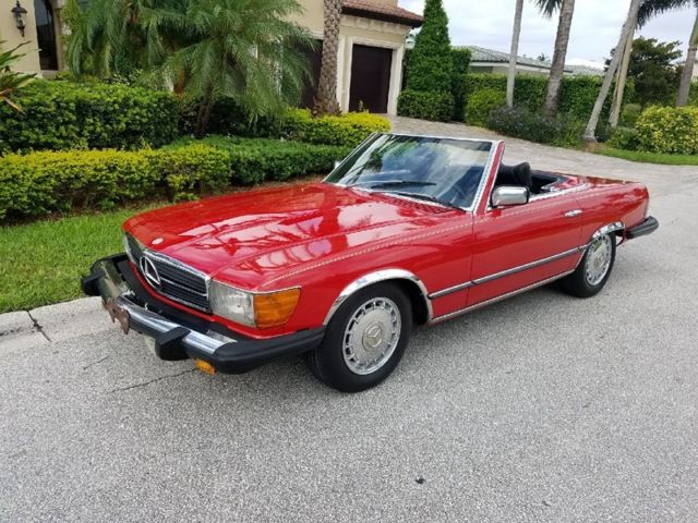 1979 Red Mercedes-Benz SL-Class Convertible