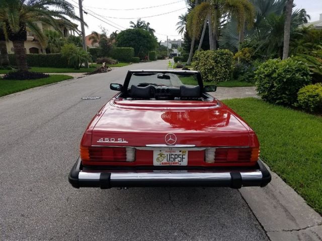1979 Red Mercedes-Benz SL-Class Convertible