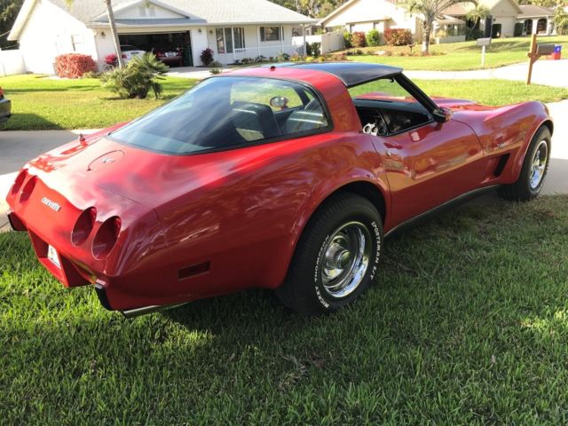 1979 red 75w special order Chevrolet Corvette T-top Stock & Acrylic optional