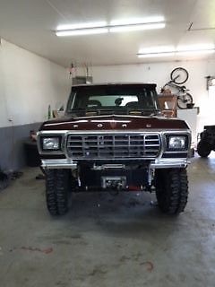 1979 Red Ford Bronco SUV