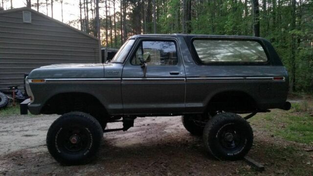 1979 Silver Ford Bronco Convertible