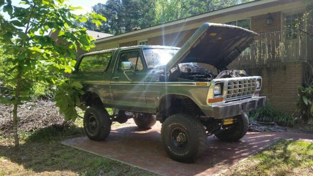 1979 Silver Ford Bronco Convertible