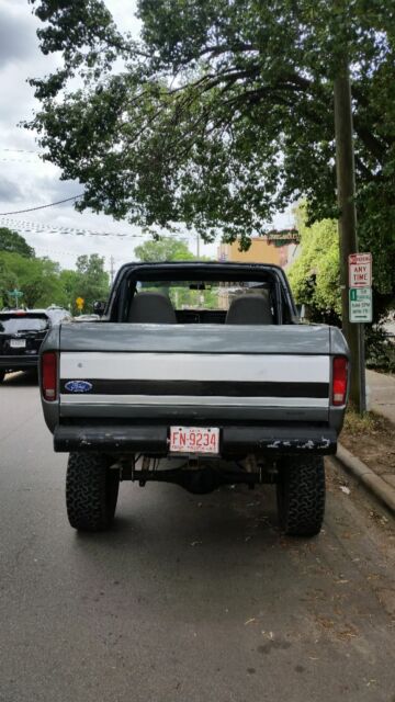 1979 Silver Ford Bronco Convertible