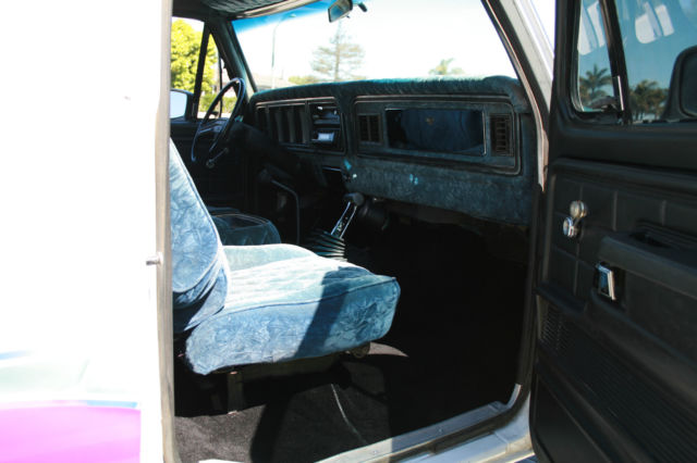 1979 White Ford Bronco Convertible