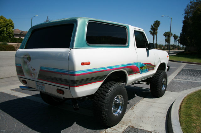 1979 White Ford Bronco Convertible