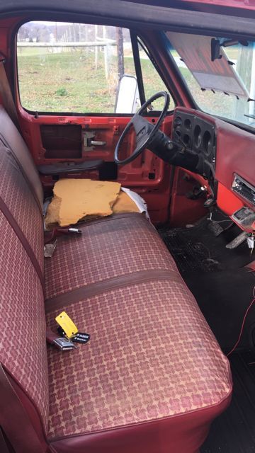 1979 orange/ red Chevrolet C-10