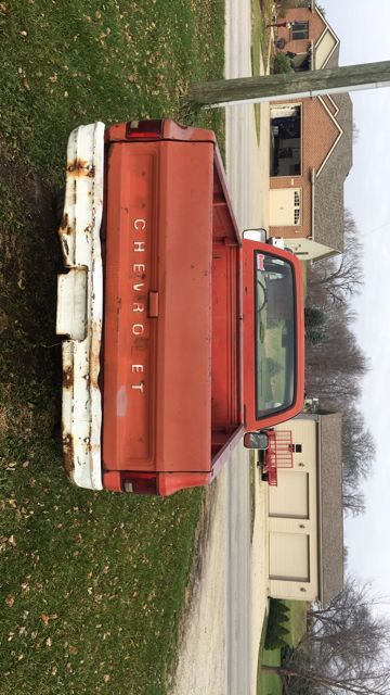 1979 orange/ red Chevrolet C-10