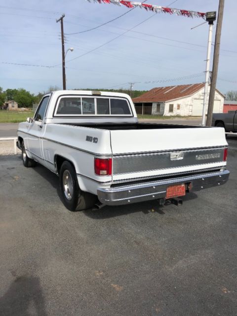 1979 White Chevrolet C-10 Standard Cab Pickup