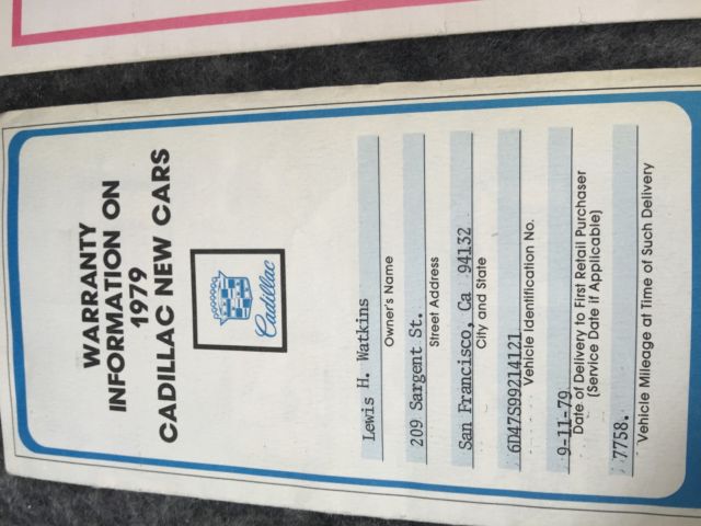 1979 black/silver Cadillac DeVille Coupe