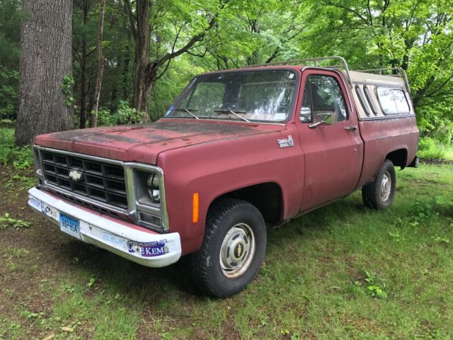 1979 Red Chevrolet C-10 Standard Cab Pickup