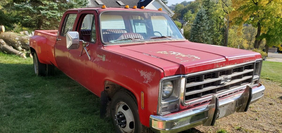 1979 Red Chevrolet C30 Crew Cab Pickup