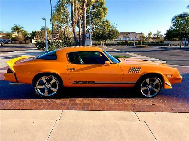 1979 Orange Chevrolet Camaro coupe