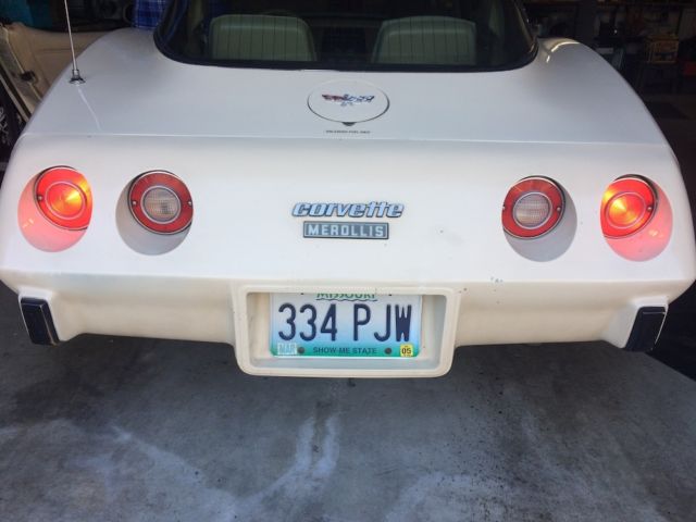1979 Cream Chevrolet Corvette Coupe
