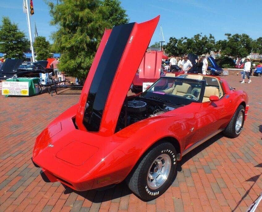 1979 Red Chevrolet Corvette C3 Sports car