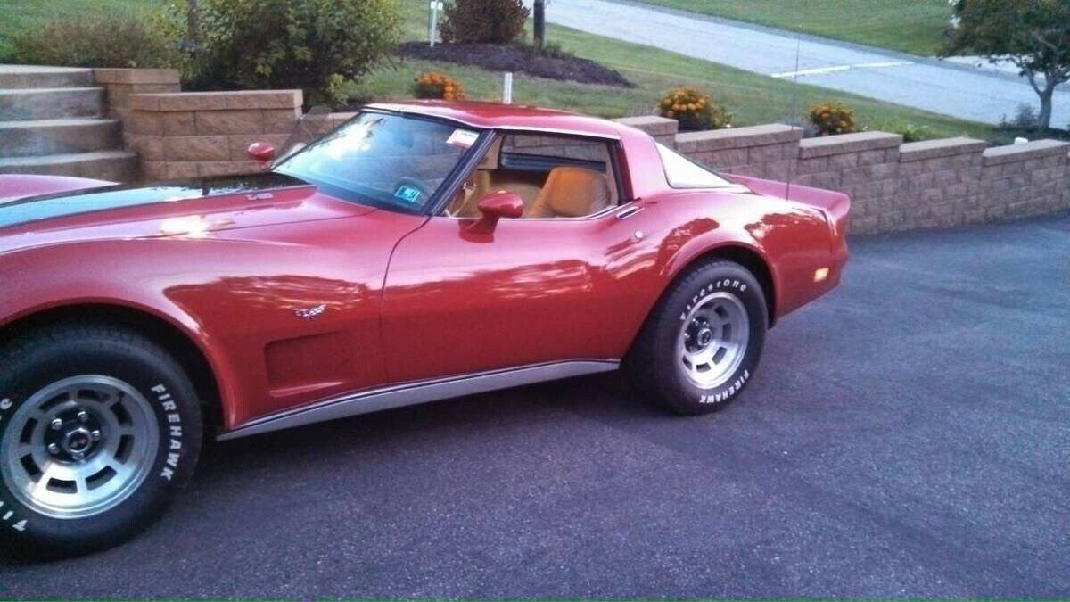 1979 Red Chevrolet Corvette C3 Sports car