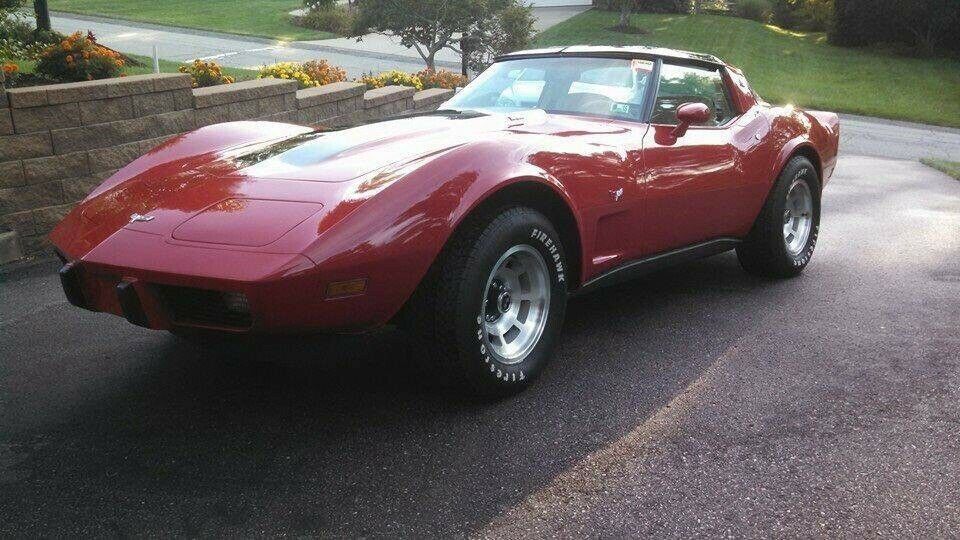 1979 Red Chevrolet Corvette C3 Sports car
