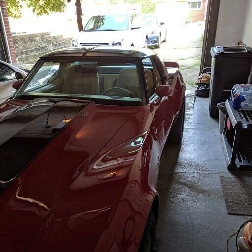 1979 Red Chevrolet Corvette C3 Sports car