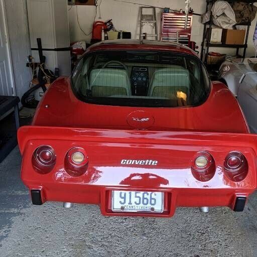 1979 Red Chevrolet Corvette C3 Sports car