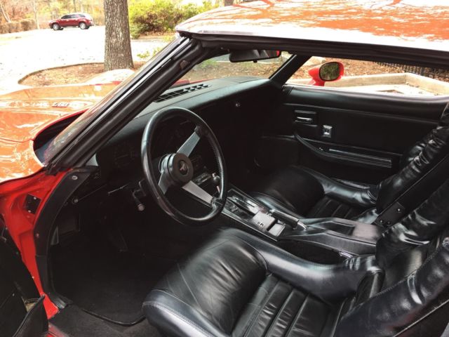 1979 Red Chevrolet Corvette T-Top