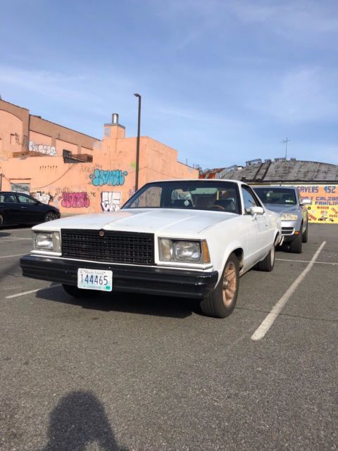 1979 White Chevrolet El Camino