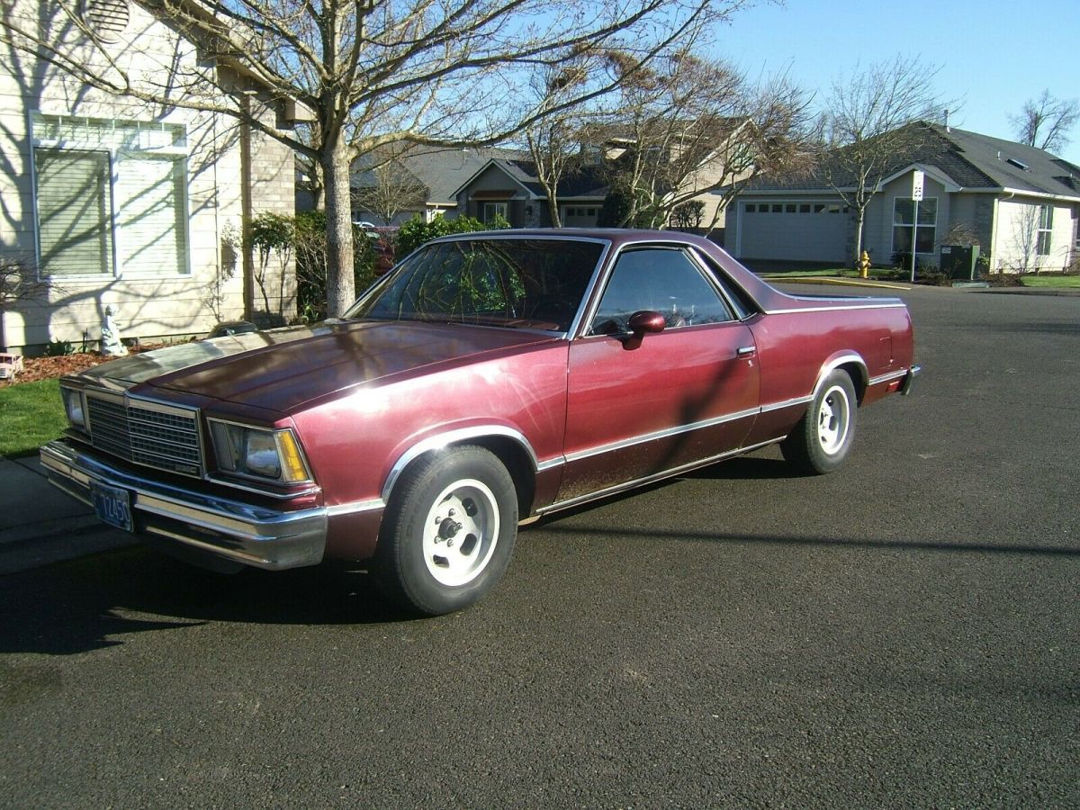 1979 Burgundy Chevrolet El Camino EL CAMINO