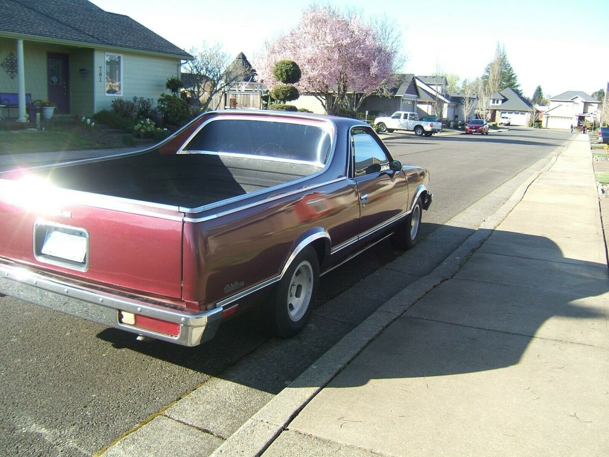 1979 Burgundy Chevrolet El Camino EL CAMINO