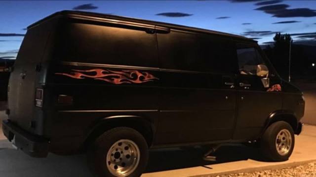 1979 Hot Rod Black Flat Primer Chevrolet G20 Van Van Camper Conversion
