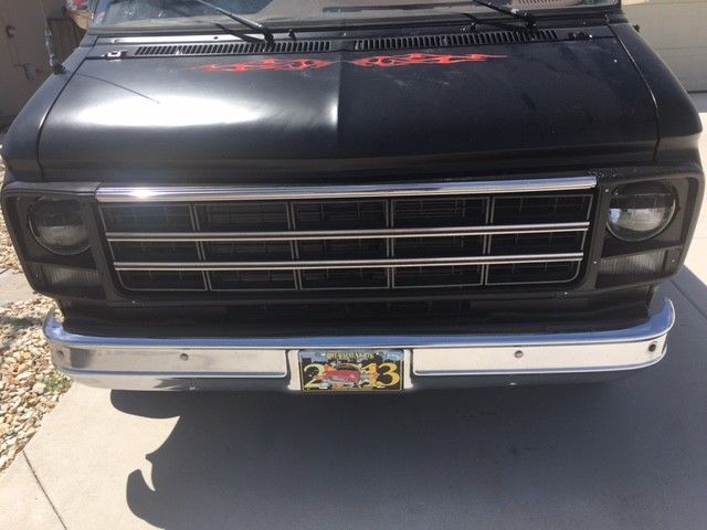 1979 Hot Rod Black Flat Primer Chevrolet G20 Van Van Camper Conversion