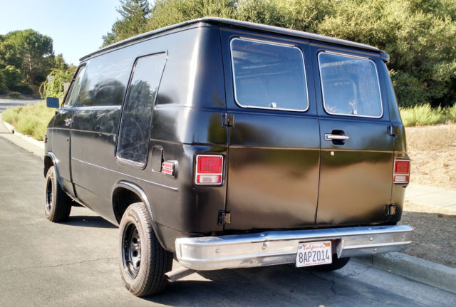 1979 Black Chevrolet G20 Van Standard Passenger Van