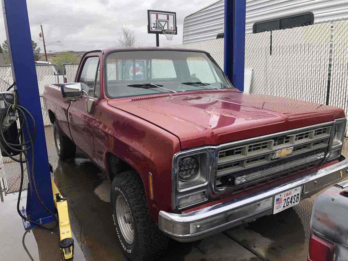 1979 Red Chevrolet k10 Pickup
