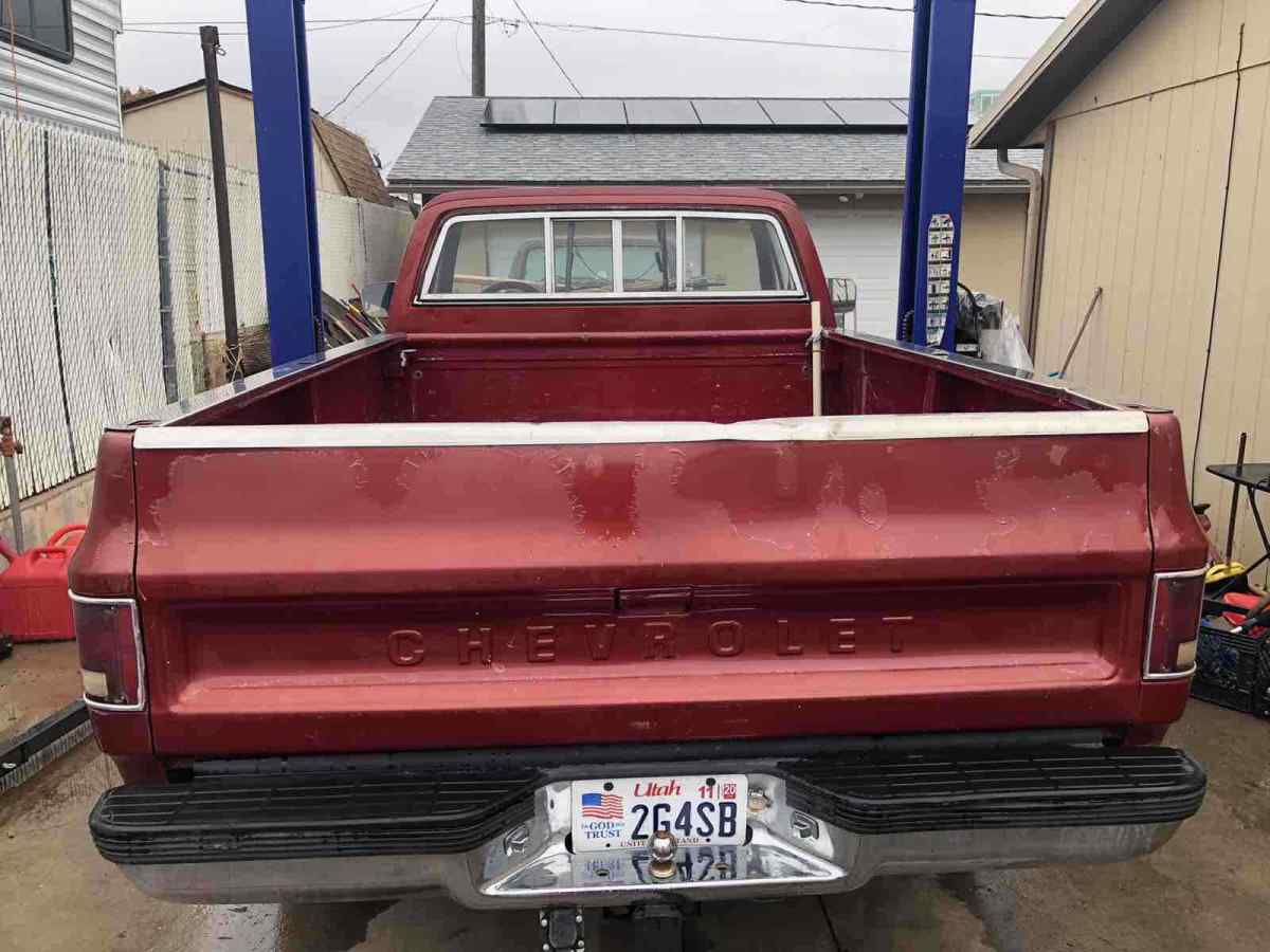 1979 Red Chevrolet k10 Pickup