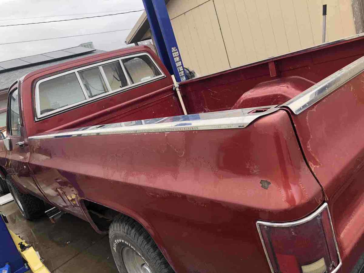 1979 Red Chevrolet k10 Pickup