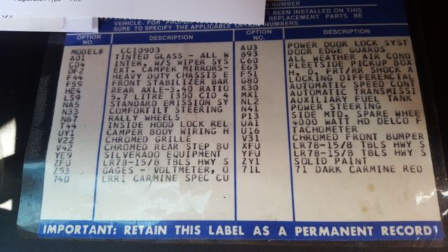 1979 Chevrolet C/K Pickup 1500 Standard Cab Pickup