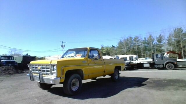 1979 Yellow Chevrolet C/K Pickup 1500 Standard Cab Pickup