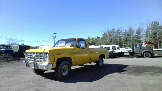 1979 Yellow Chevrolet C/K Pickup 1500 Standard Cab Pickup