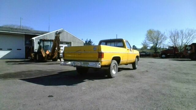 1979 Yellow Chevrolet C/K Pickup 1500 Standard Cab Pickup